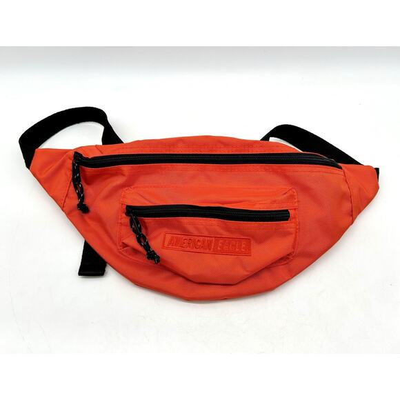 American Eagle Unisex Adult Solid Burnt Orange Fanny Lumbar Pack EUC 3 Pocket - Picture 10 of 10